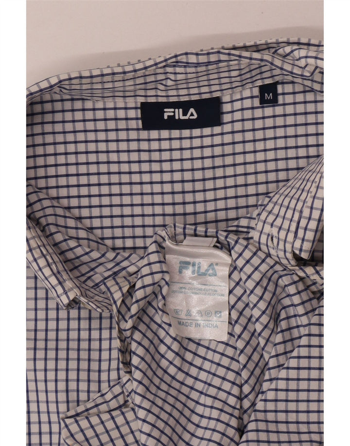 Ανδρικό πουκάμισο Fila, μεσαίο μπλε, βαμβακερό
