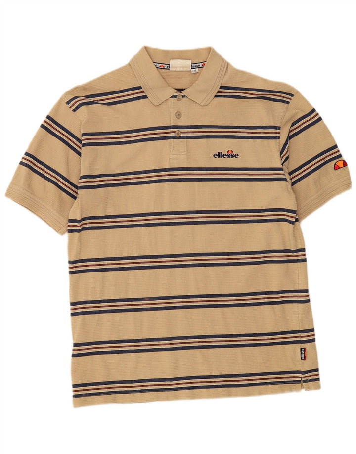 Ellesse Ανδρικό πουκάμισο Polo Medium Beige ριγέ