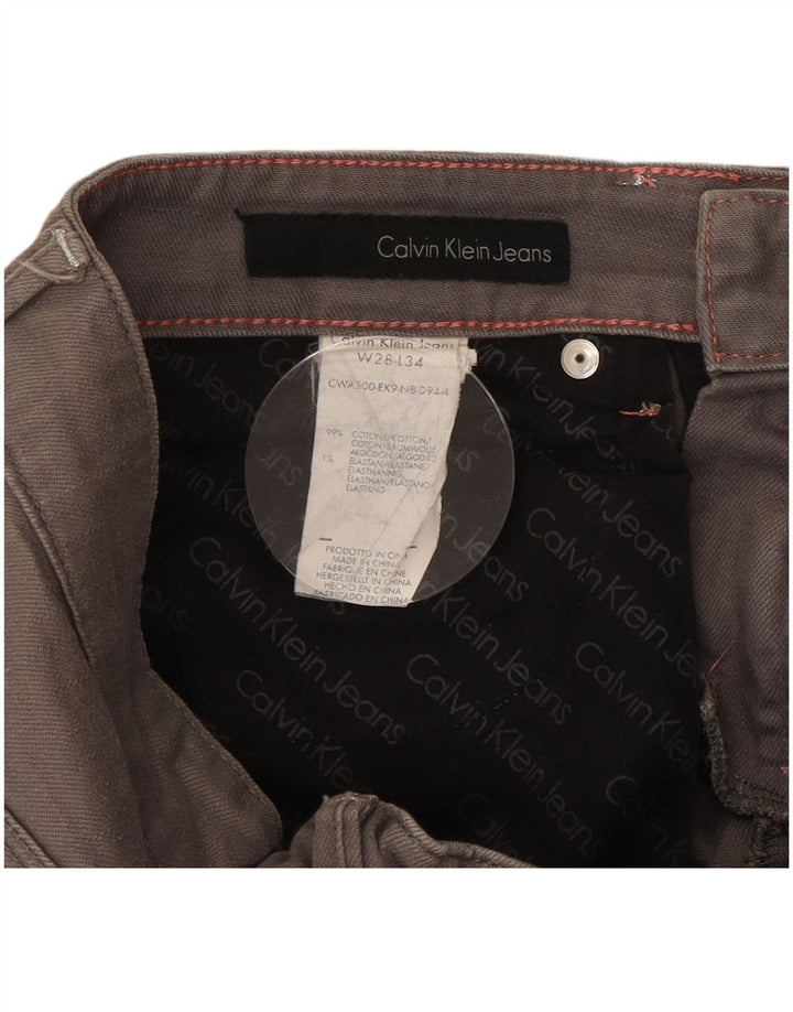 Calvin Klein Γυναικείο Slim Jeans W28 L34 Γκρι βαμβακερό
