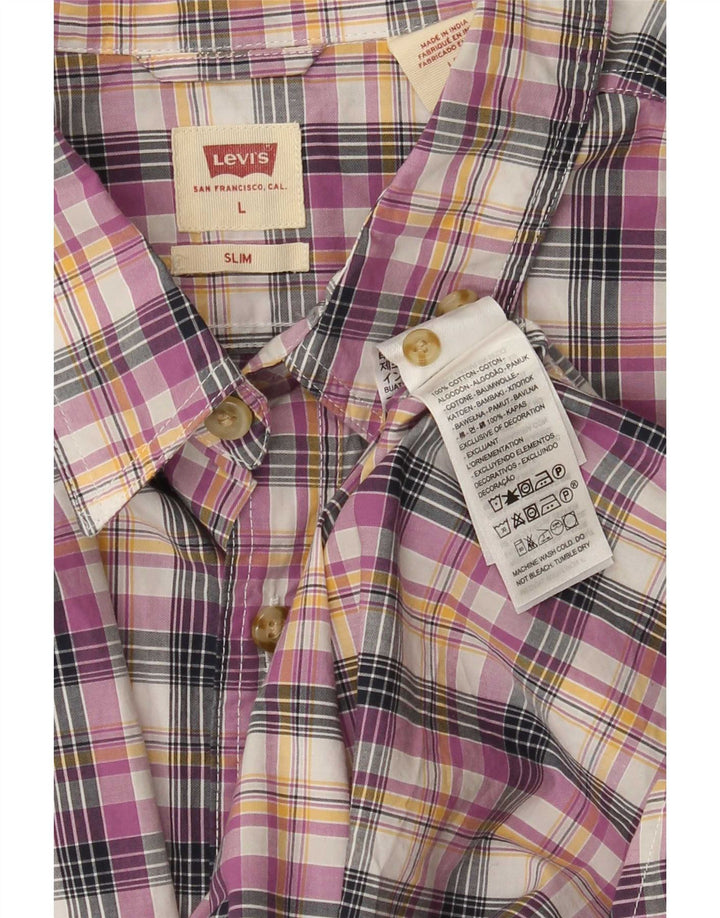 Ανδρικό πουκάμισο Levi's Slim Μεγάλο πολύχρωμο βαμβακερό βαμβάκι