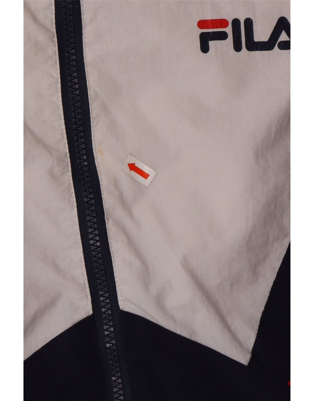 FILA Γυναικεία αθλητική φόρμα μεγάλου μεγέθους Top Jacket UK 6 XS Navy Blue Colorblock