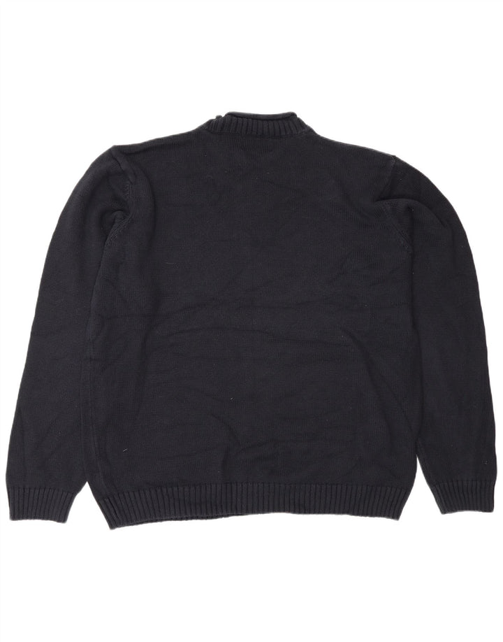 Marks & Spencer Ανδρικό Μπλε Χελώνα Χελώνα πουλόβερ 2XL Navy Blue