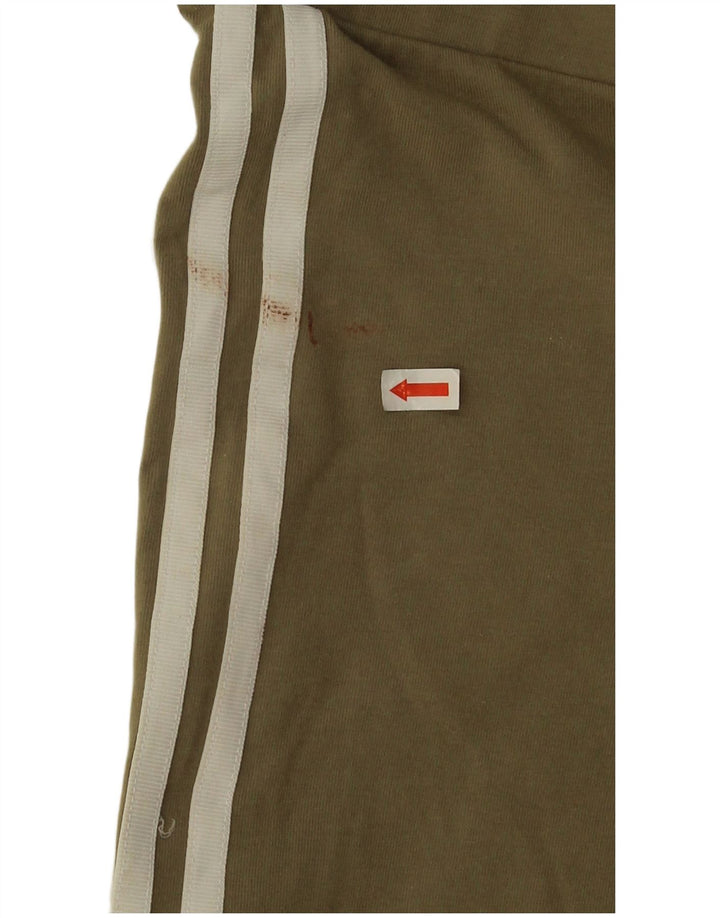 Γυναικείο κολάν Adidas UK 12 μεσαίο χακί βαμβάκι
