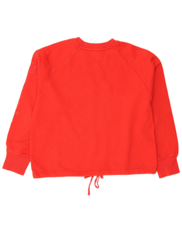 Champion Γυναικεία Γραφική Φούτερ Jumper UK 14 Medium Red Colourblock