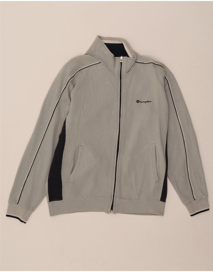 Ανδρική αθλητική φόρμα CHAMPION Μπουφάν Small Grey Colourblock Βαμβακερό