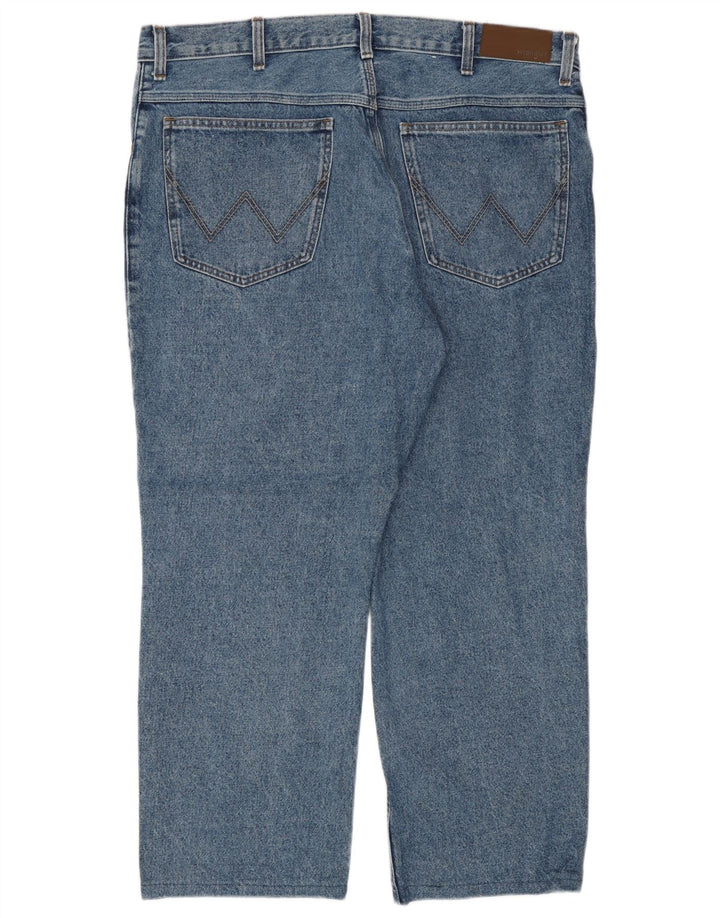 Ανδρικό τζιν Wrangler ίσιο W40 L27 Μπλε βαμβακερό