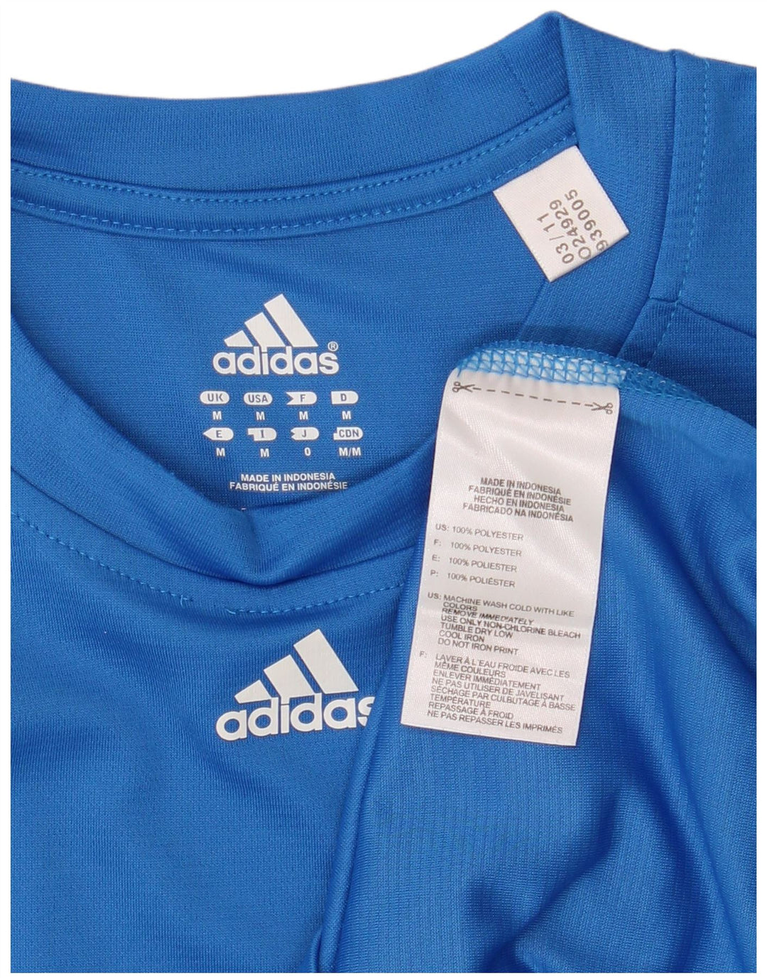 Ανδρικό T-Shirt ADIDAS Top Medium Blue Polyester