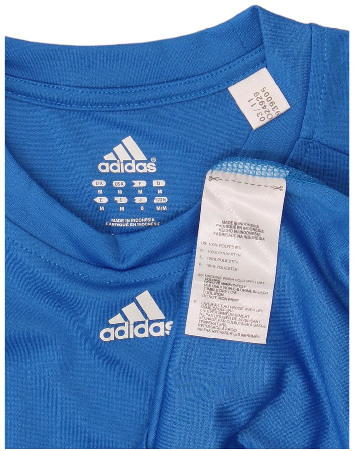 Ανδρικό T-Shirt ADIDAS Top Medium Blue Polyester