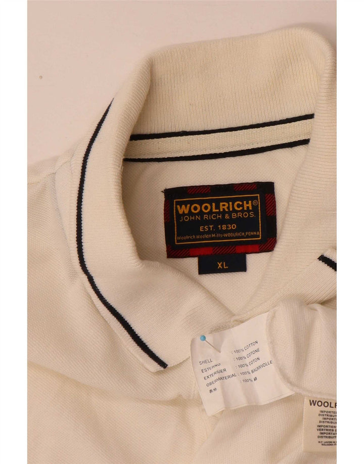 Woolrich Ανδρικό πουκάμισο Polo XL Λευκό βαμβακερό