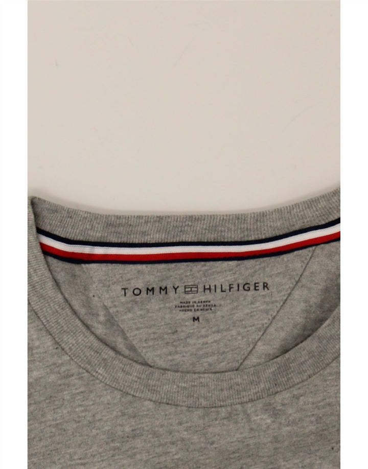 TOMMY HILFIGER Mens T-Shirt Top Medium Grey Cotton Vintage Tommy Hilfiger and Second-Hand Tommy Hilfiger from Messina Hembry 