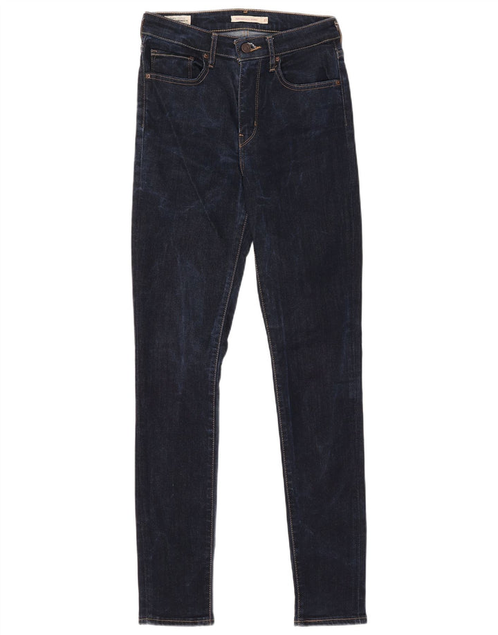LEVI'S Γυναικεία 721 Ψηλόχρωμα Skinny Jeans W27 L30 Navy Blue Lyocell