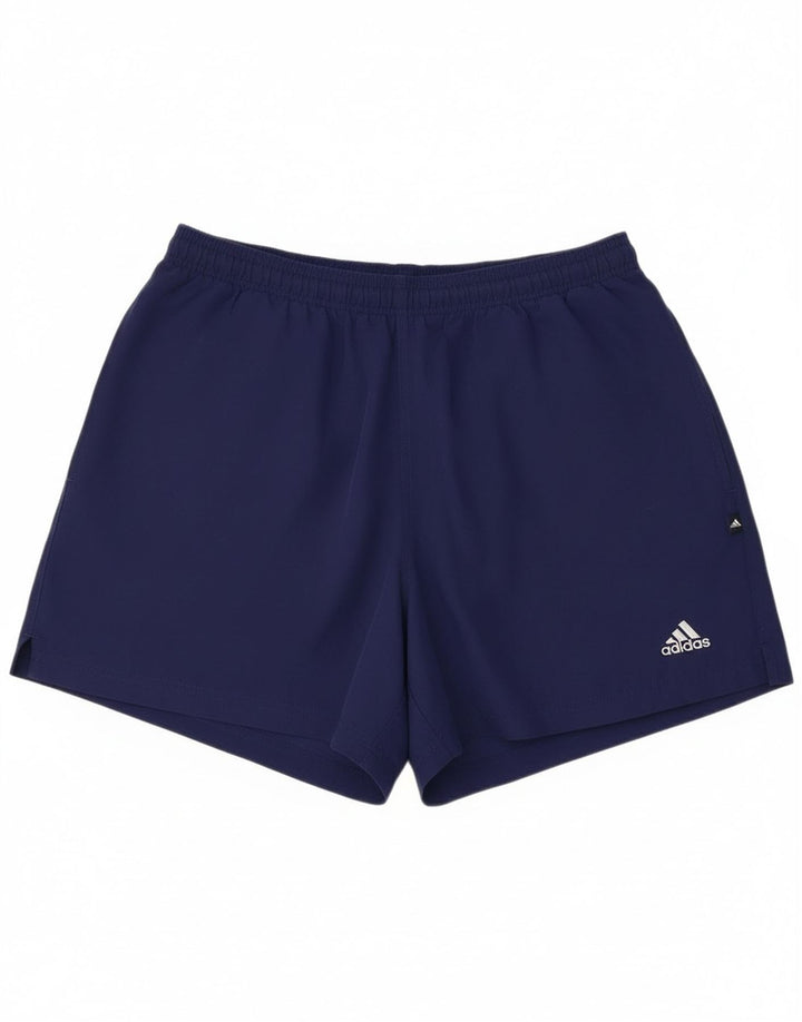 Ανδρικό αθλητικό σορτς Adidas μεγάλο μπλε ναυτικό πολυεστέρα