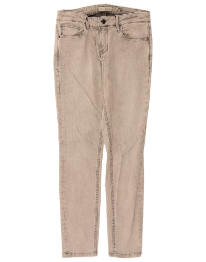 CALVIN KLEIN Γυναικείο Slim Jeans W30 L30 Γκρι βαμβακερό
