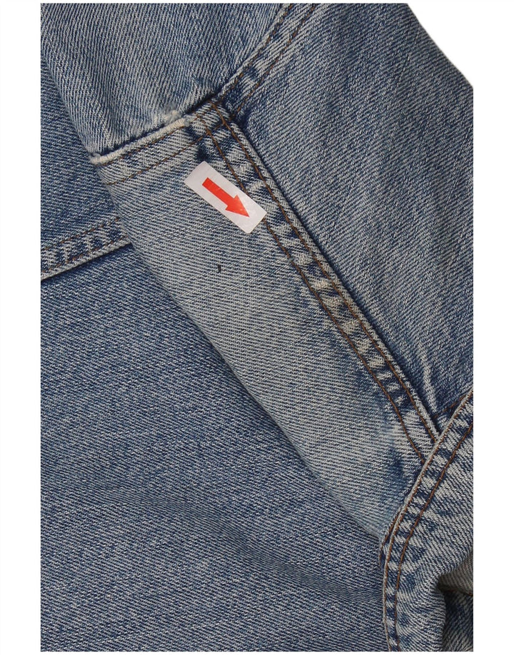 Γυναικείο Τζιν Μπουφάν VINTAGE Crop UK 14 Medium Blue