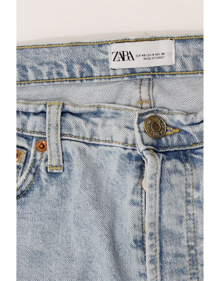 Zara Γυναικείο Straight Jeans EU 40 Medium W30 L26 Blue