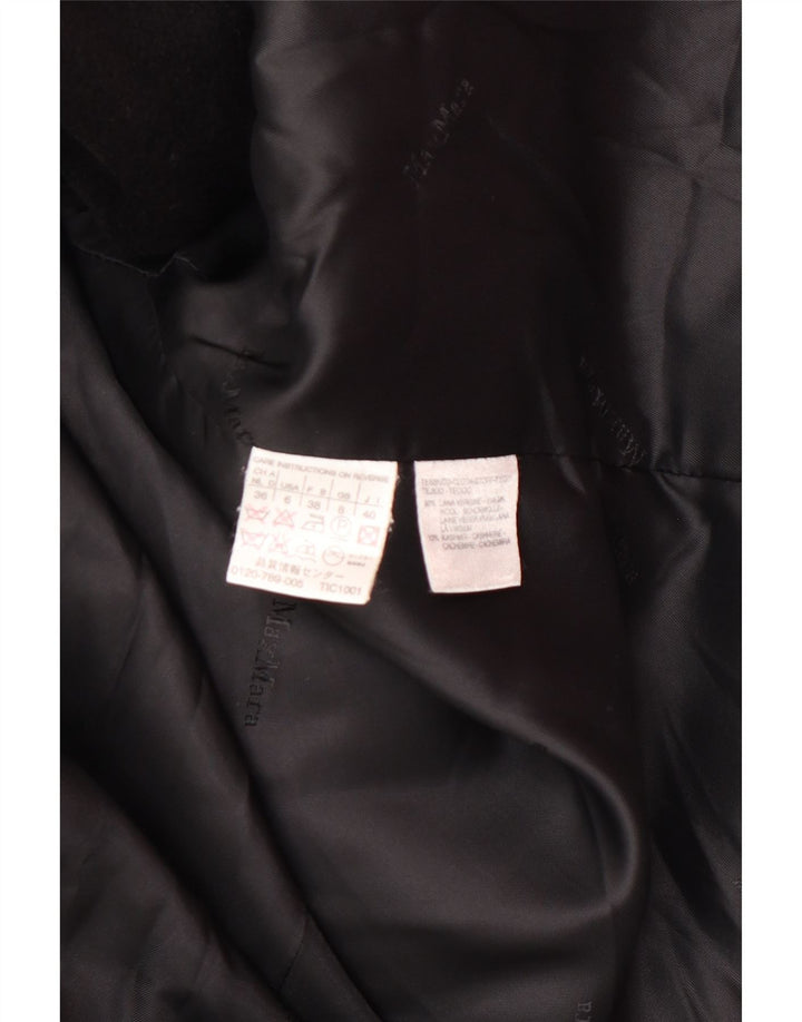 MAX MARA Γυναικείο Πανωφόρι UK 8 Small Black Wool Classic