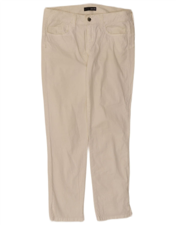 Liu Jo Γυναικείο Slim Casual Παντελόνι W30 L27 Λευκό