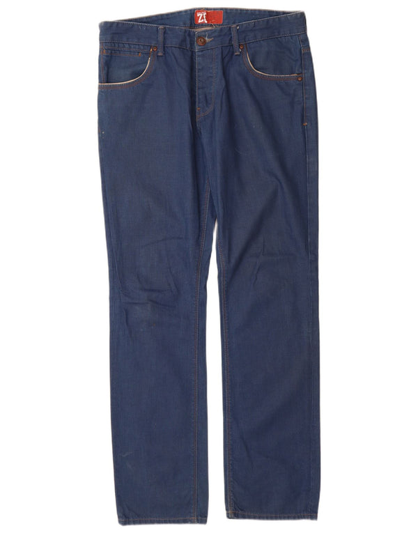 Zara Ανδρικό Slim Jeans EU 44 Large W34 L32 Μπλε βαμβακερό