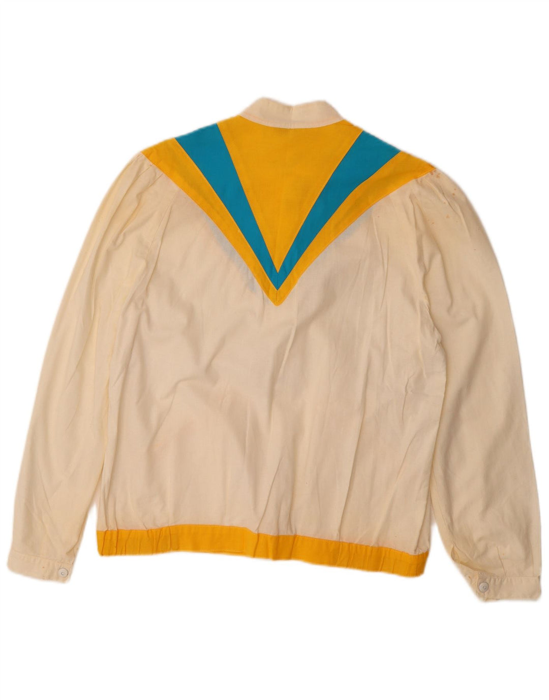 ANTONELLI Γυναικείο Bomber Jacket IT 44 Medium Off White Colourblock Βαμβακερό