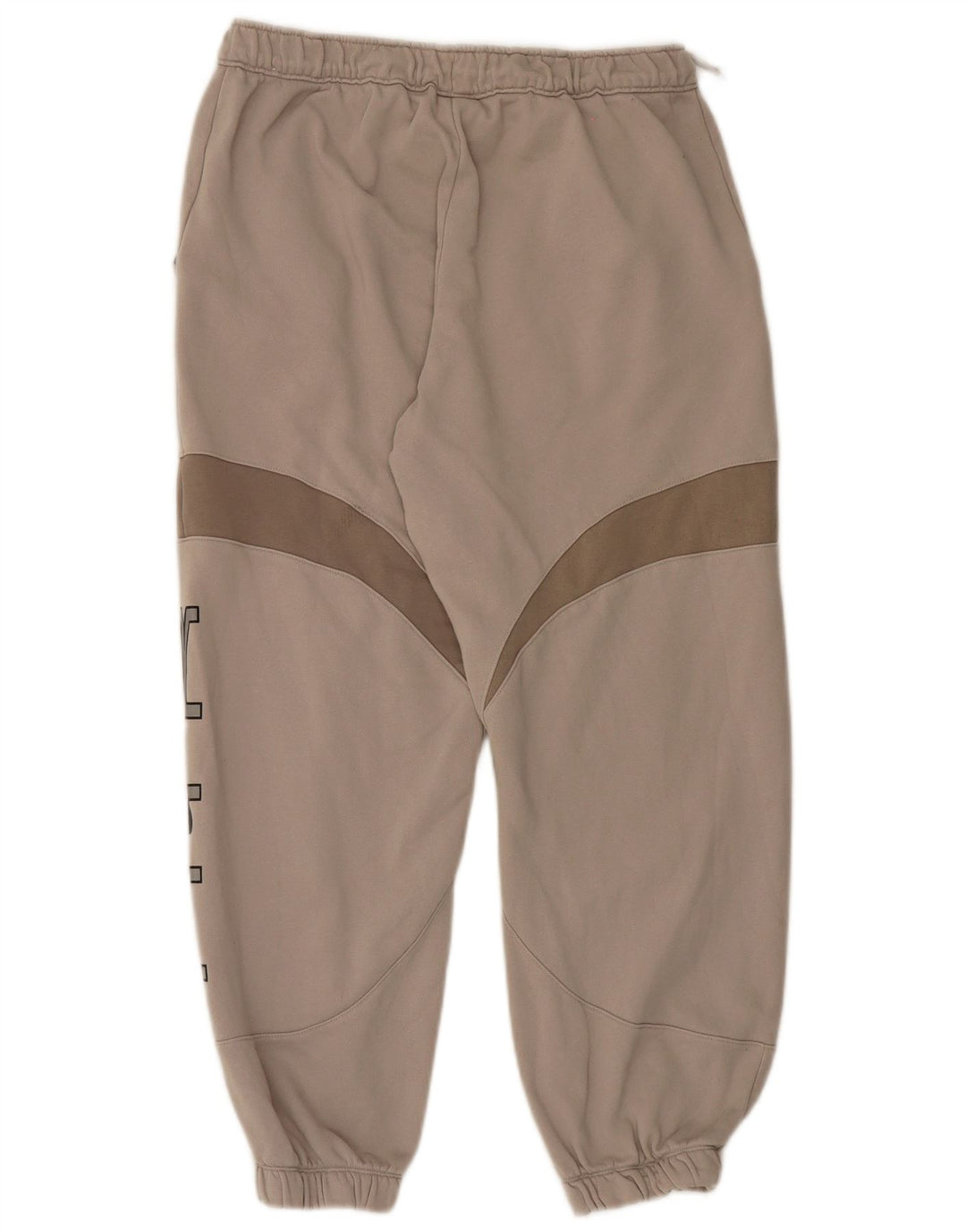 Ανδρικά γραφικά αθλητικά παντελόνια Joggers μεσαίου μπεζ χρώματος