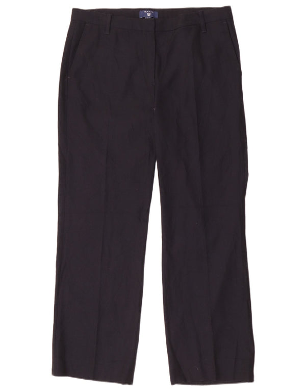 Γυναικείο ίσιο παντελόνι Gant UK 14 Large W30 L29 Navy Blue Polyester