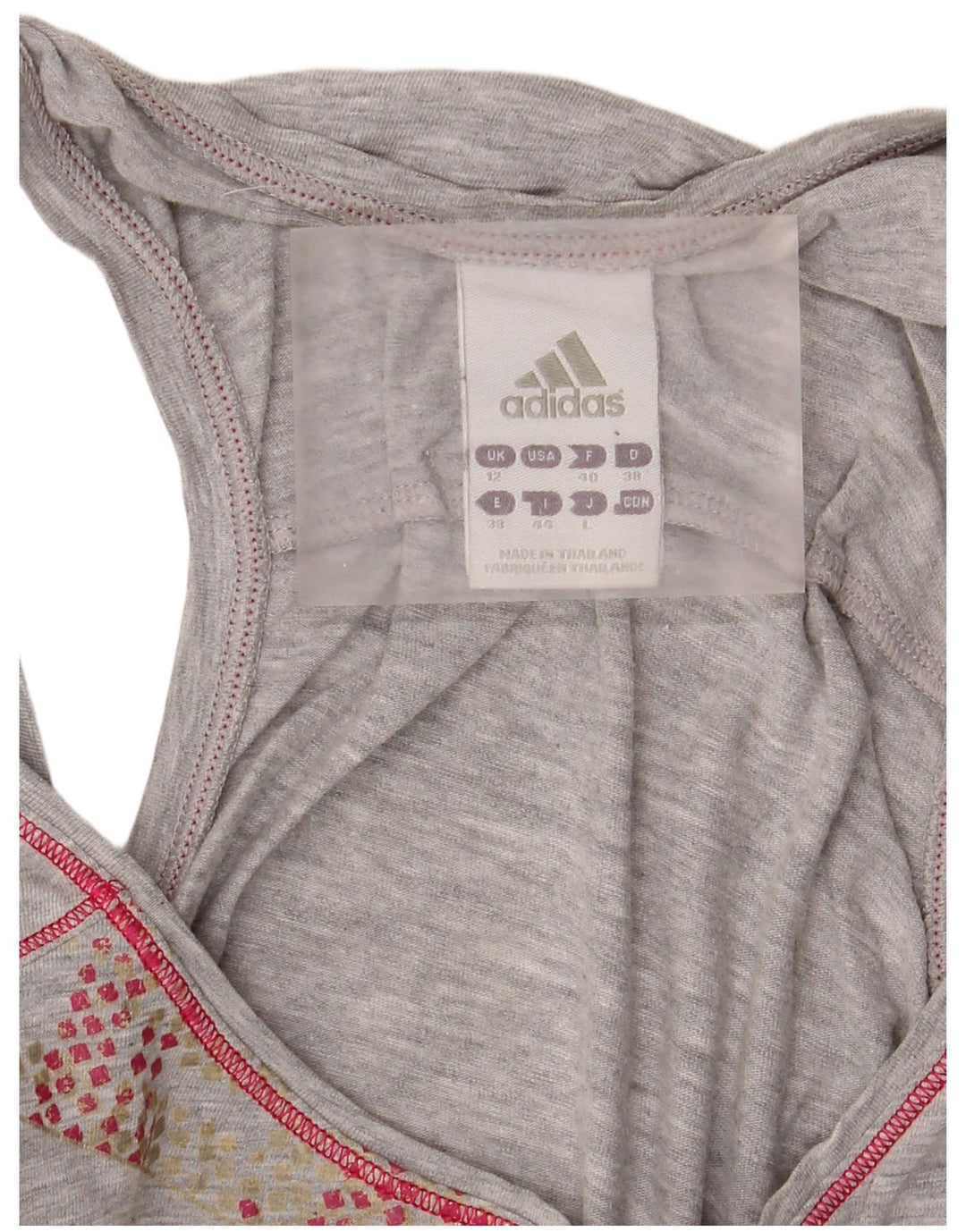 Γυναικείο γραφικό γιλέκο Adidas Top UK 12 Medium Grey Flecked