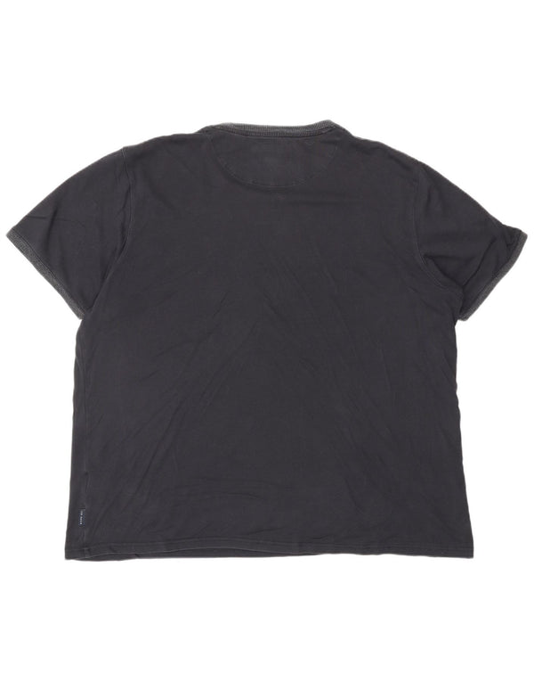 TED BAKER Ανδρικό T-Shirt Top 2XL Navy Blue Cotton