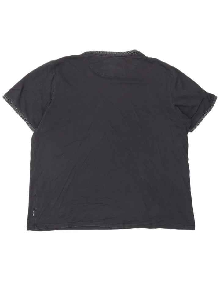 TED BAKER Ανδρικό T-Shirt Top 2XL Navy Blue Cotton