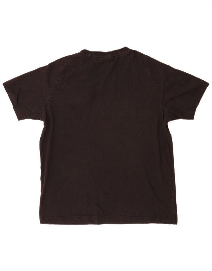 Champion Ανδρικό γραφικό T-Shirt Top Μικρό μαύρο βαμβακερό