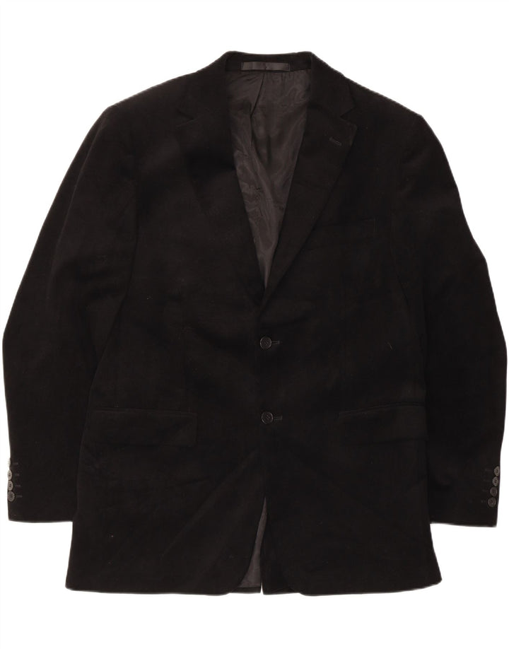 Marks & Spencer Ανδρικό βελούδινο σακάκι 2 κουμπιών UK 40 Medium Black