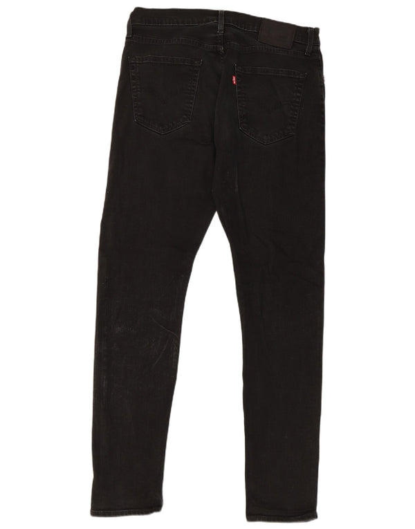 Levi's Mens 512 Slim Tapered Jeans W34 L34 Μαύρο βαμβακερό
