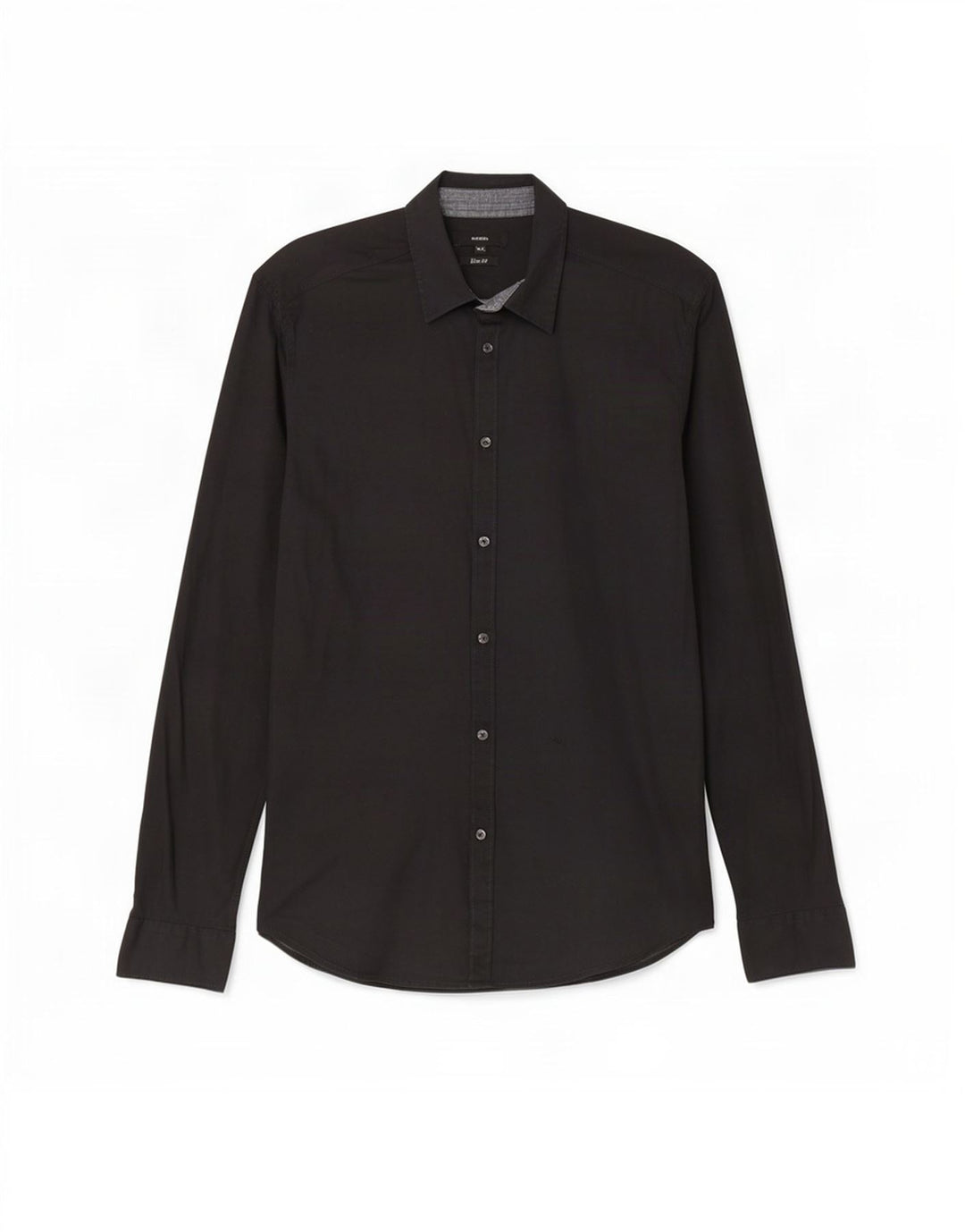 Ανδρικό πουκάμισο Diesel Slim Fit XL Μαύρο βαμβακερό
