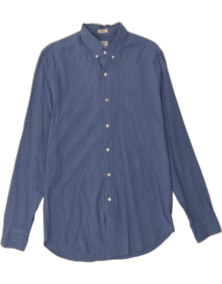 J. CREW Mens Classic Classic Fit Shirt Small Blue Cotton Vintage J. Crew and Second-Hand J. Crew from Messina Hembry 
