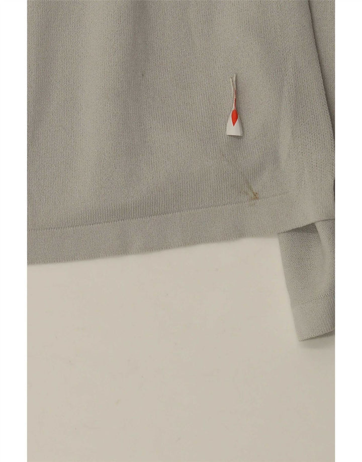 Zara Γυναικείο Longline Ζακέτα πουλόβερ UK 14 Μεσαίο γκρι βισκόζη