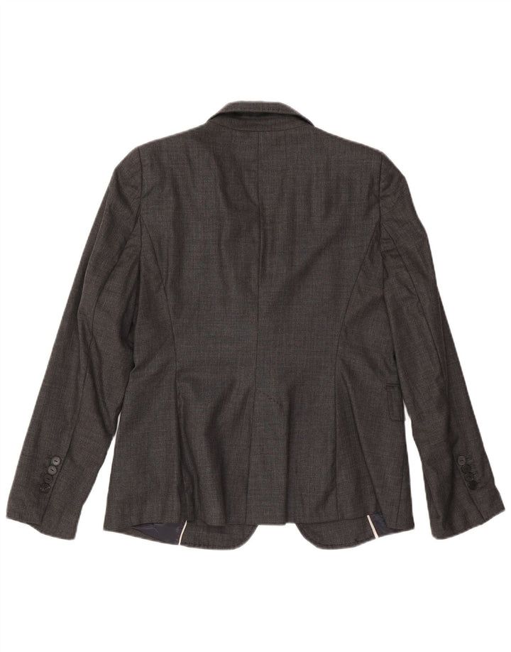 Zara Γυναικείο σακάκι σακάκι με 1 κουμπί US 8 Medium Grey Wool