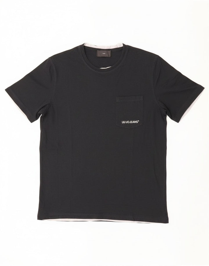 Ανδρικό T-Shirt Liu Jo, μεσαίο μαύρο