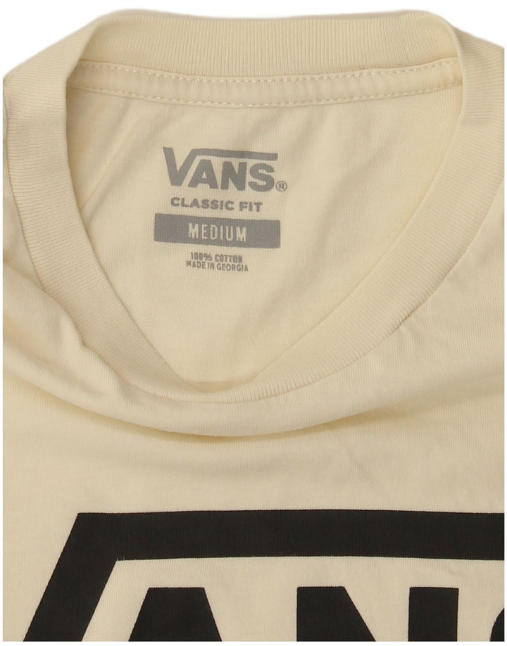 Ανδρικό γραφικό μπλουζάκι Vans Classic Fit Top Βαμβακερό μεσαίο σε λευκό χρώμα