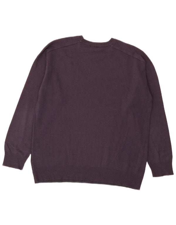 Ανδρικό πουλόβερ Adidas Crew Neck Jumper XL Μωβ ριγέ ακρυλικό