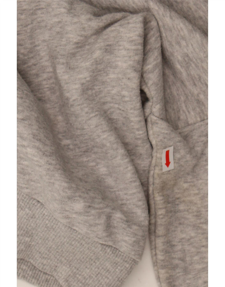 PUMA Womens Oversized Graphic Sweatshirt Jumper UK 10 Small Grey Cotton Vintage Puma and Second-Hand Puma from Messina Hembry 