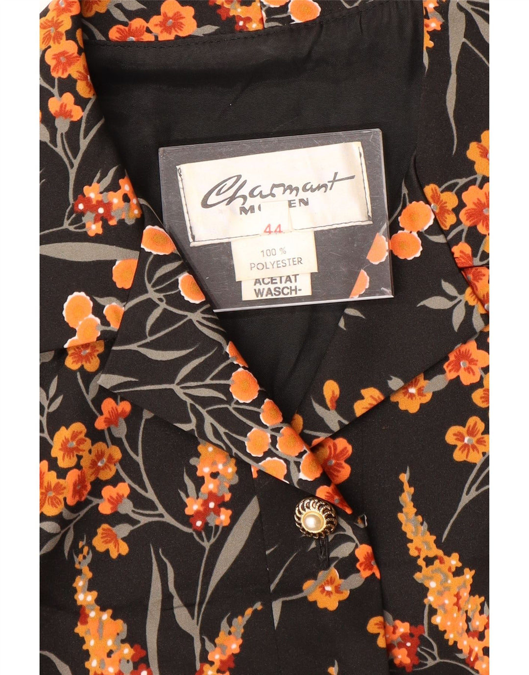 Γυναικείο Maxi Φόρεμα CHARMANT IT 44 Μεσαίο Μαύρο Floral Πολυεστέρας