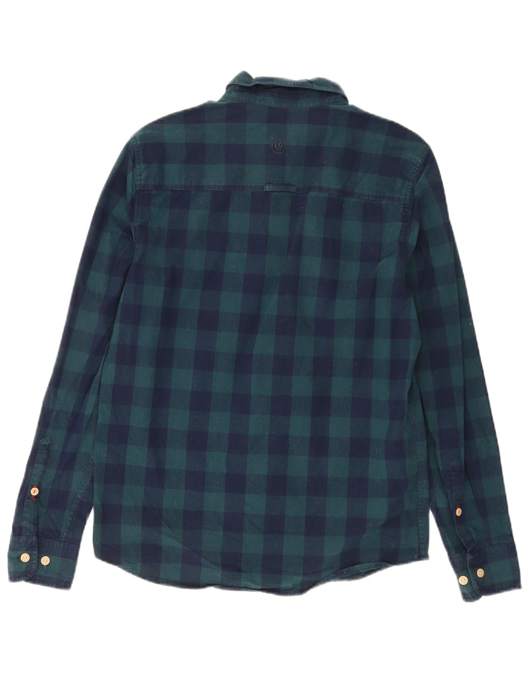 Fat Face Ανδρικό πουκάμισο Classic Fit Flannel Μικρό πράσινο βαμβακερό καρό