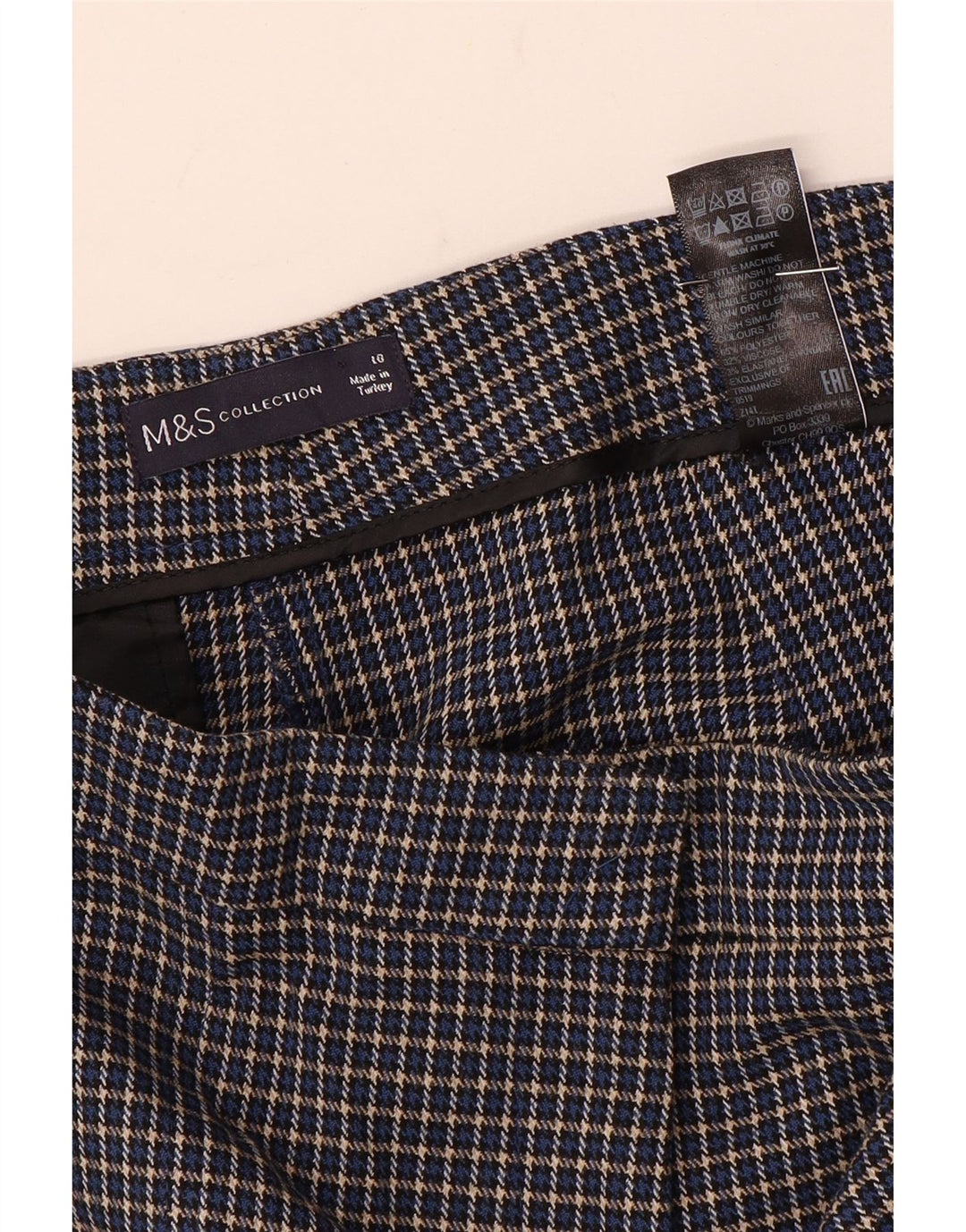 Marks & Spencer Γυναικείο Cropped Παντελόνι UK 10 Small W28 L25 Blue