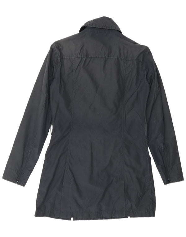 WOOLRICH Womens Trench Coat UK 14 Medium Black