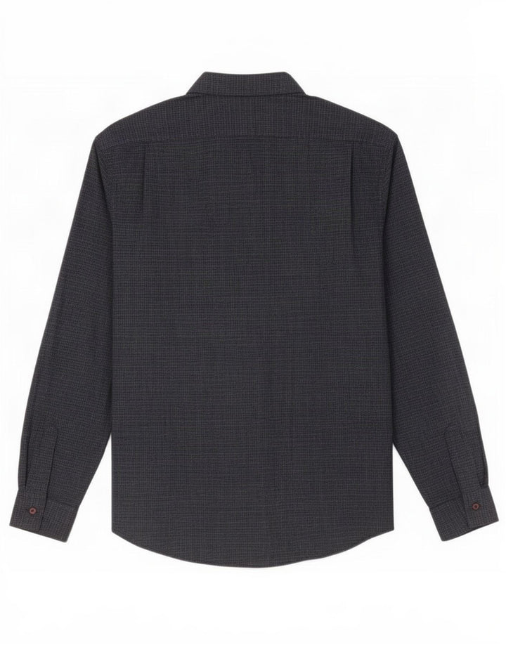 Ανδρικό πουκάμισο Benetton XL Navy Blue Gingham