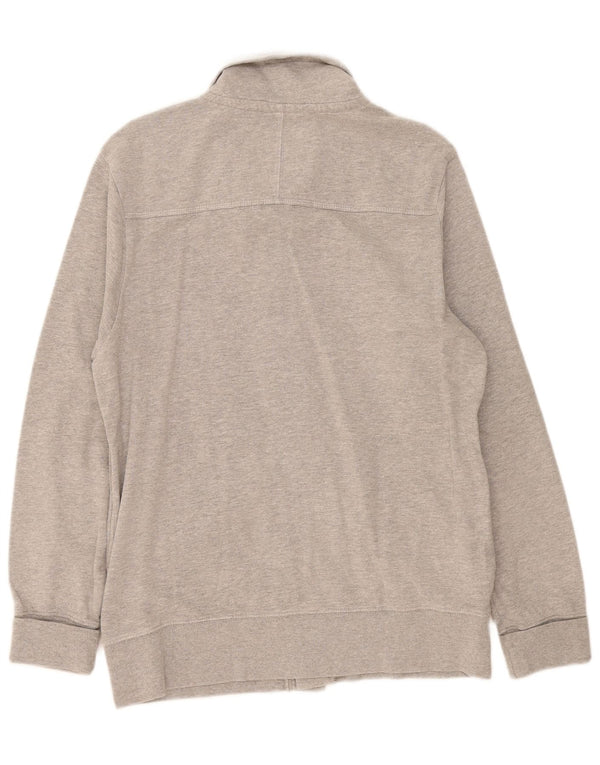 Jack & Jones Mens Cardigan Sweater Large Grey Cotton
