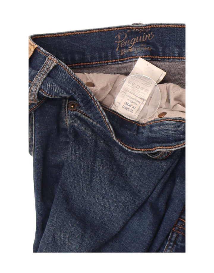 Ανδρικό τζιν Penguin Slim W34 L32 Μπλε βαμβακερό