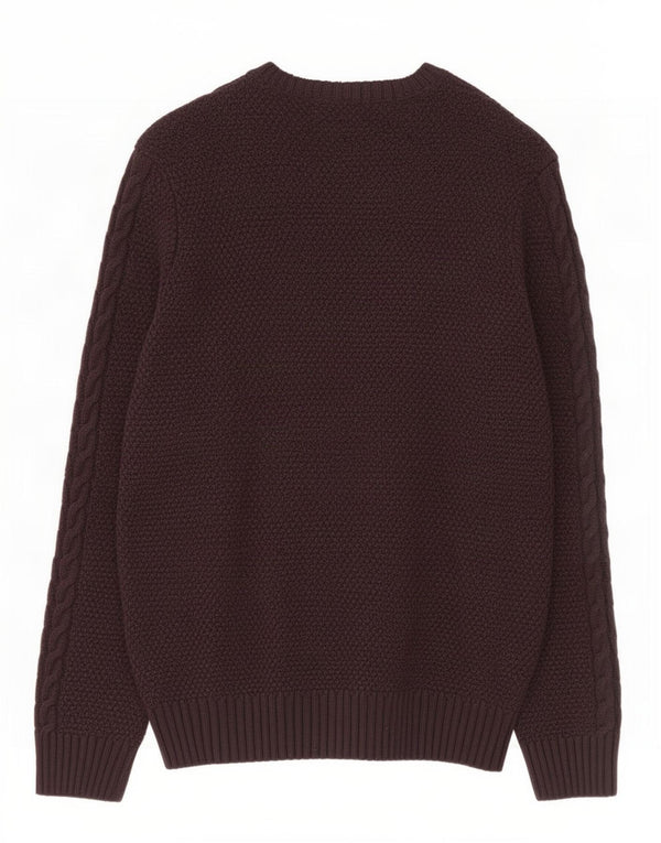 Ανδρικό πουλόβερ Marks & Spencer Crew Neck Jumper XL Καφέ Ακρυλικό