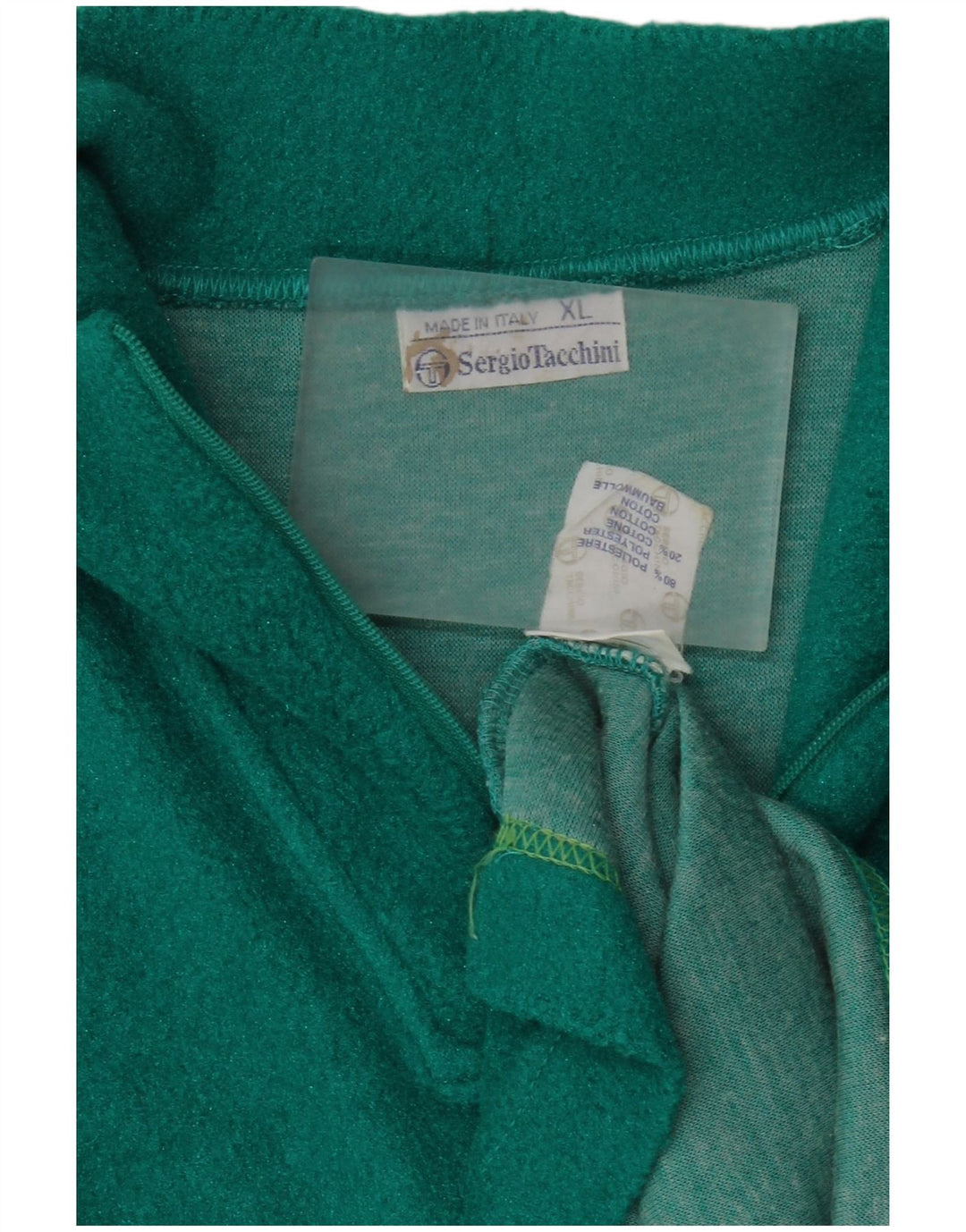 Sergio Tacchini Ανδρικό φερμουάρ Fleece Jumper XL Πράσινο Πολυεστέρας