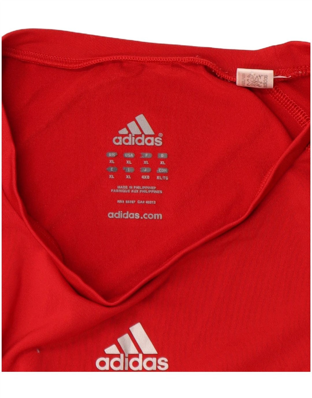 Adidas Mens Climalite Graphic Μακρυμάνικο XL Κόκκινο Πολυεστέρας