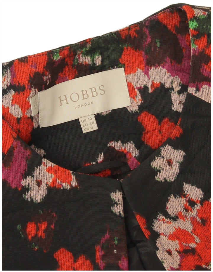 Hobbs Γυναικείο Oversized Πανωφόρι UK 10 Small Black Floral Polyester